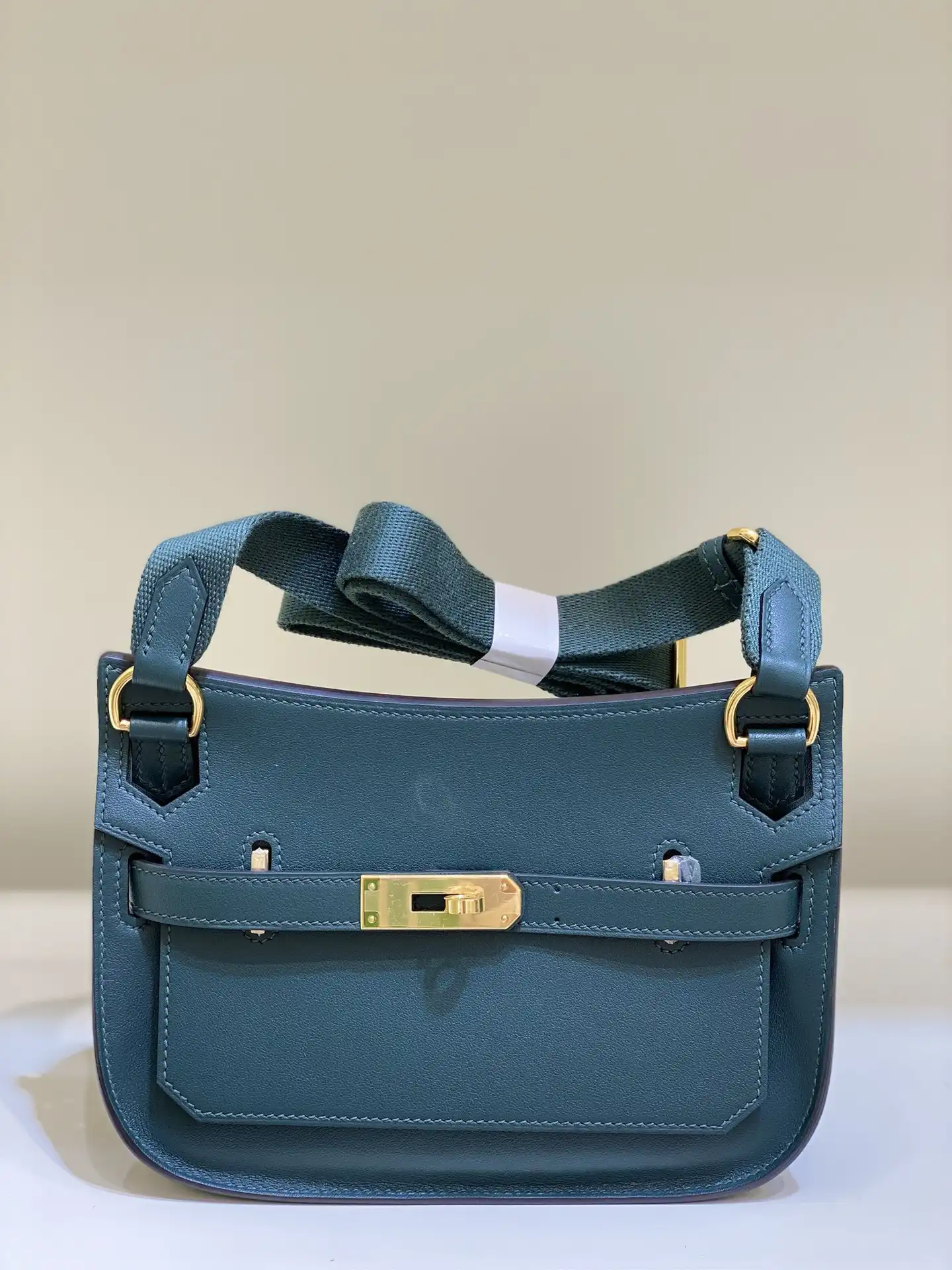 Hermes Jypsiere Mini Bag in Swift Leather Gris Meyer 0123