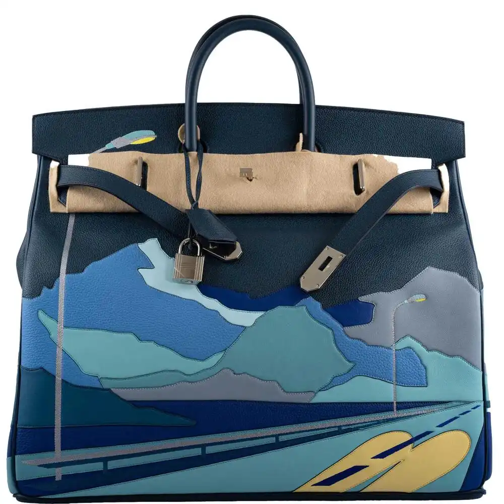 HERMÈS ENDLESS ROAD HAC BIRKIN 50 MULTICOLOR TOGO 0123