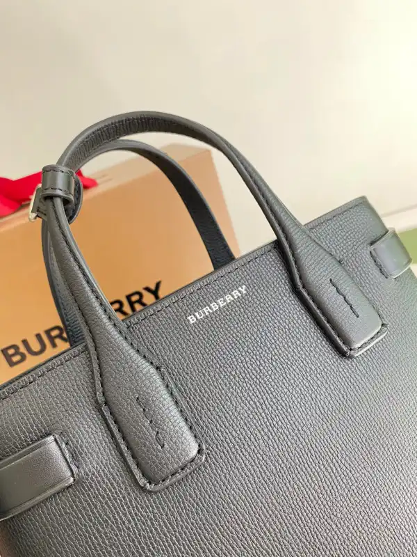 BURBERRY Check Bowling Bag-26*12*19CM 0129