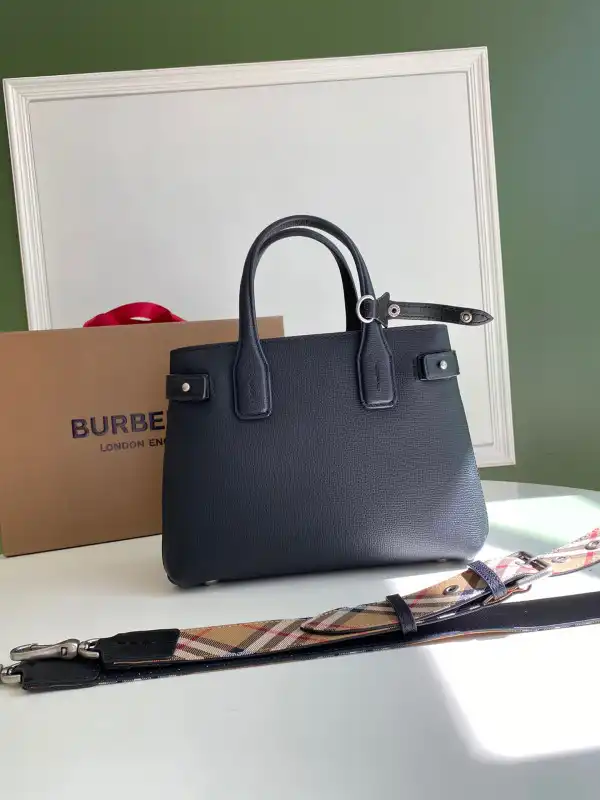 BURBERRY Check Bowling Bag-26*12*19CM 0129