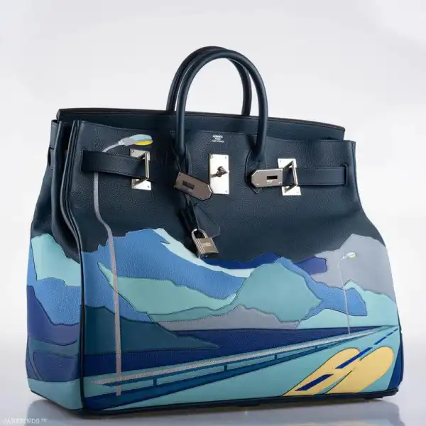 HERMÈS ENDLESS ROAD HAC BIRKIN 50 MULTICOLOR TOGO 0123