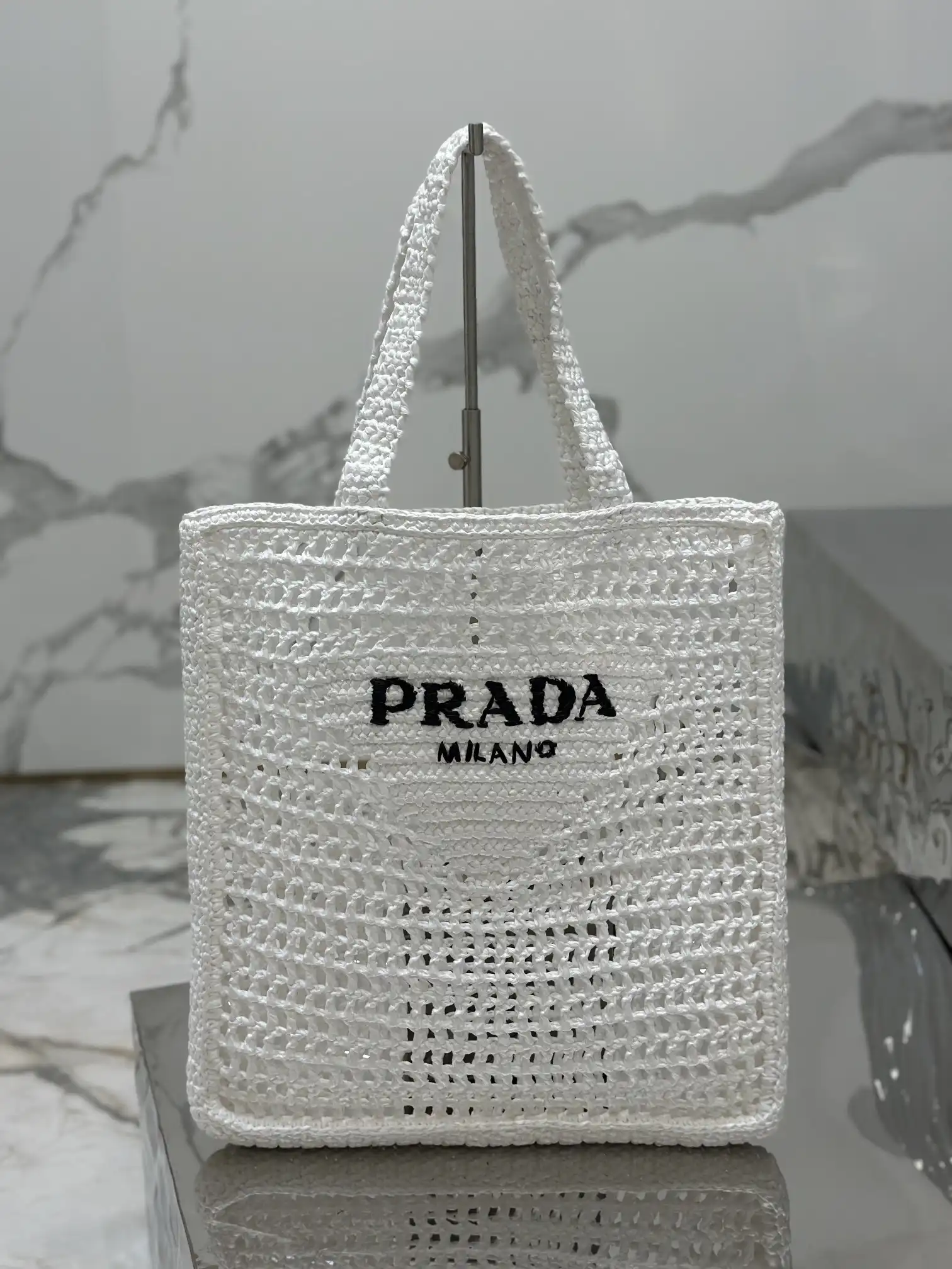 PRADA Crochet tote bag 0202