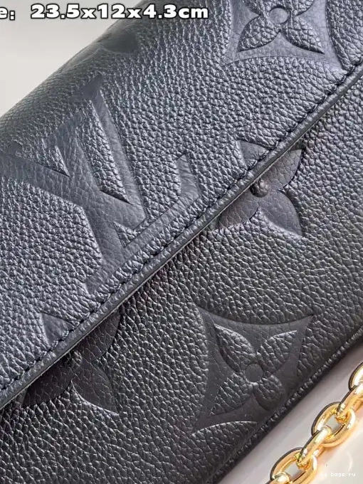 VUITTON Wallet LOUIS on Ivy-23.5*12*4.3cm Chain 0210