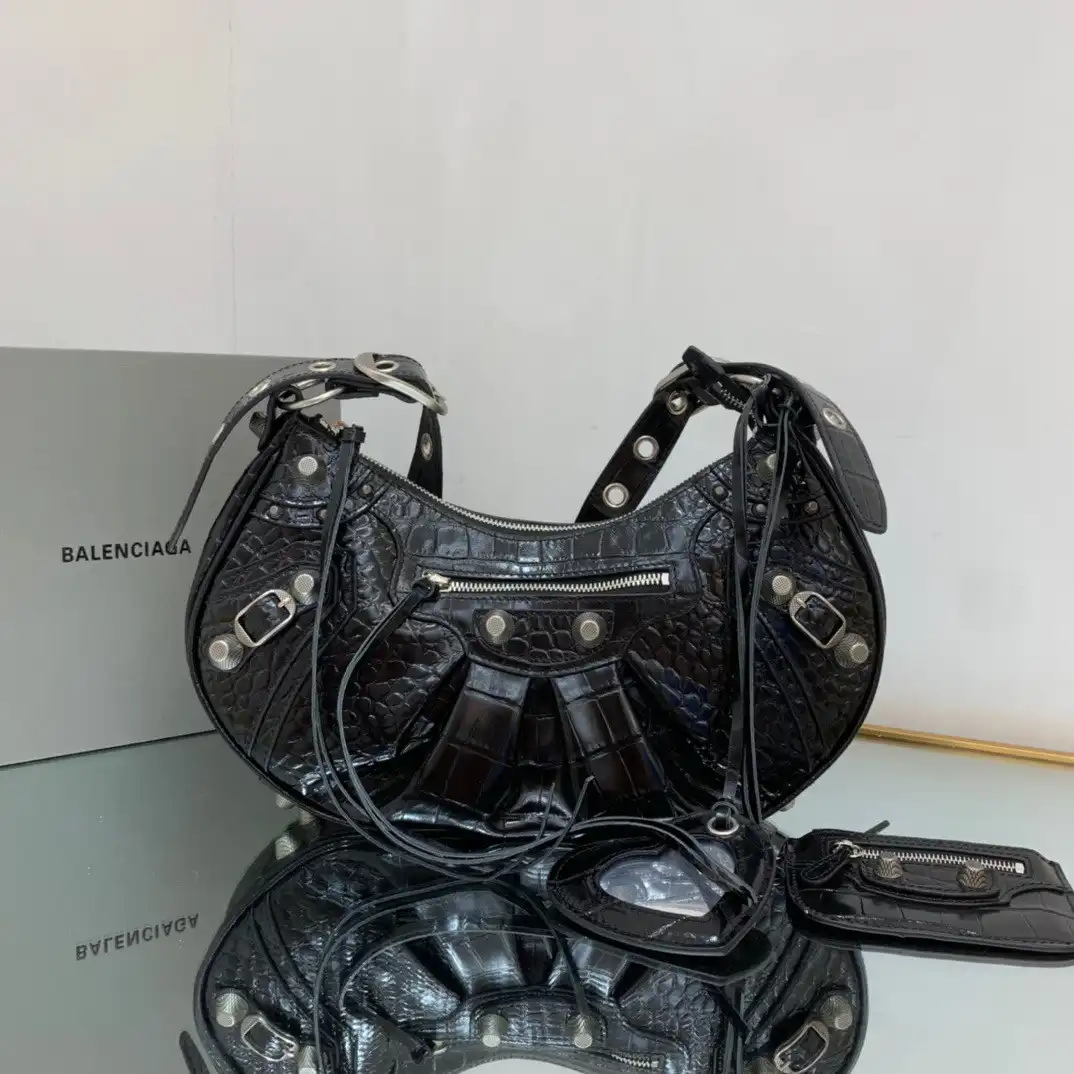 BALENCIAGA WOMEN'S LE CAGOLE SMALL SHOULDER BAG 0201